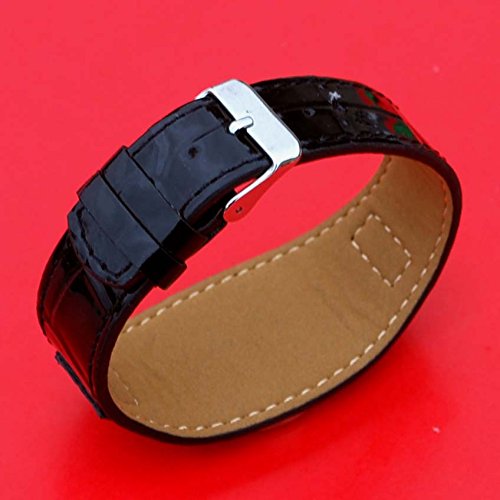 Miniatura 4 de US 1937 Indian Head Buffalo Nickel Coin Magnetic Golf Ball Marker Black PU Faux Leather Golf Bracelet