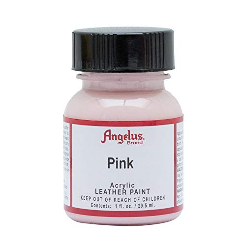 Angelus Pink Acrylic Leather Paint 1oz
