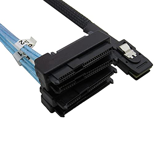 Cable Interno Mini SAS 36pin SFF-8087 a SATA con energía miniatura 2