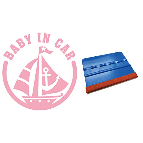 imoninn BABY in car �X�e�b�J�[ �y�V���v���Ł{�X�L�[�W�t���z No.13 ���b�g �i�s���N�F�j
