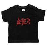 Metal Kids Slayer (Logo) - Baby T-Shirt, schwarz, Größe 80/86 (12-24 Monate), offizielles Band-Merch