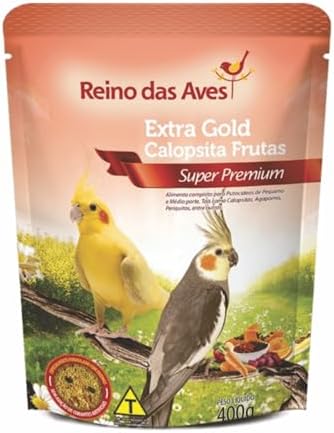Extra Gold Calopsita Frutas 400g - Reino Das Aves