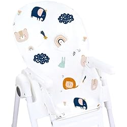 Trona Chicco Polly Progres 5 Funda trona universal - cojin bebe Funda trona reductor de asiento cojin trona tapicera plegable Arcoíris