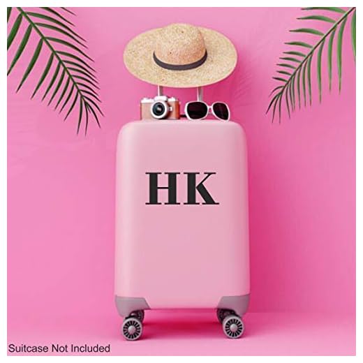 Calcomanía de nombre con iniciales de maleta personalizada, diseño de Hb London