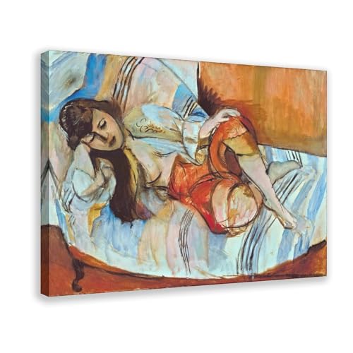 Impression sur toile Henri Matisse Odalisque : art mural avec cadre suspendu pour bureau