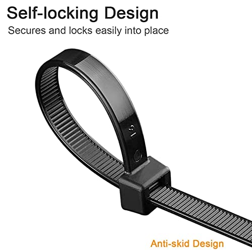 Long Zip Ties 36 Inch Black Extra Large Cable Ties Heavy Duty Zip Ties For Outdoor Use Tie Wraps 20 Pcs #TOP4