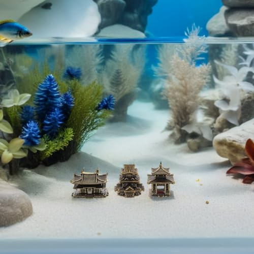 Pagode miniature décorative pour aquarium et petits espaces - 7