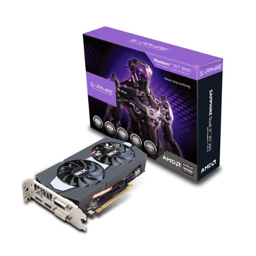 Amd Sapphire Radeon R7 265 2Gb Gddr5 Dvi-I / Dvi-D / Hdmi / Dp Dual-X Pci-Express Graphics Card #TOP5