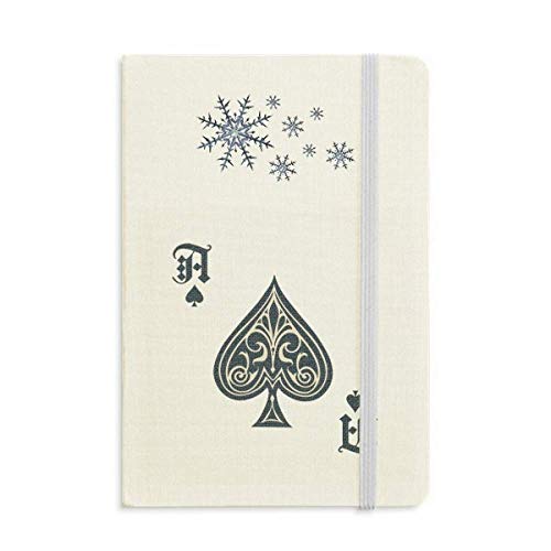 Carnet de notes épais fini l'encre qui traverse motifs cartes à jouer