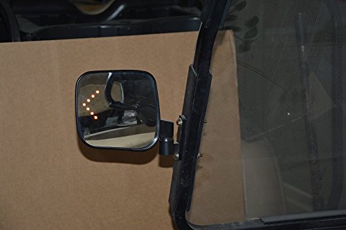 10L0L Side Rear View Mirror Set With Turn Signals For Ezgo Club Car Yamaha Gas & Electric Golf Carts #TOP4