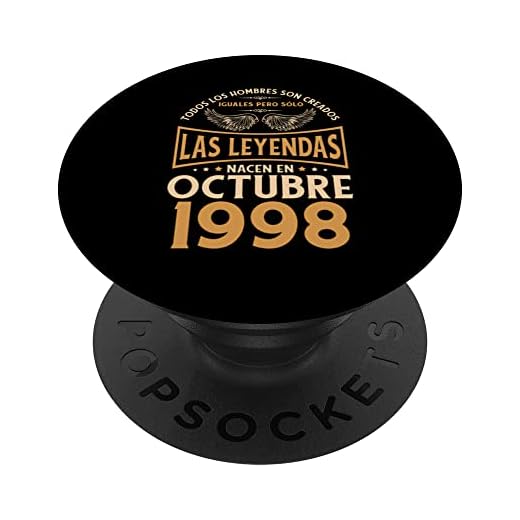 Cumpleaños Hombre Regalos Las Leyendas Octubre 1998 PopSockets PopGrip Intercambiable
