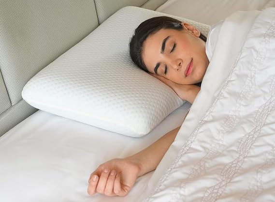Image of Araami Pillow Ultimate Sleep Pillow, Orthopedic Grade Gel Memory Foam for Neck & Shoulder Pain Relief, Includes Bamboo Pillow Cover- Queen Size (20 X 13.5 X 4 INCH)