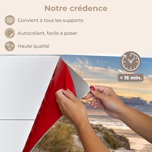 Crédence adhésive sur mesure KitchenYeah 60x90cm de haute qualité