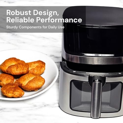 Friteuse à air 1500W Royal Swiss avec 8 programmes de cuisson tactiles - 8