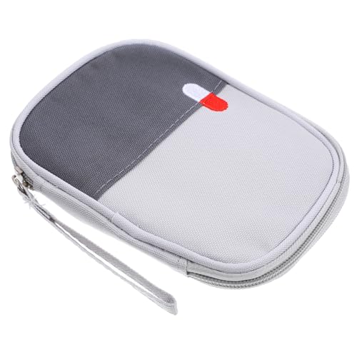 FELTECHELECTR Mini Portable Medicine Bag Travel First Aid Kit Oxford Cloth Empty Storage Bag