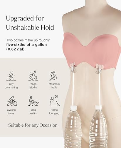 Image of Popilush Strapless Bras for Women Bandeau Unlined Bra No Padding Underwire