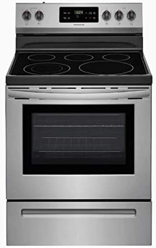 FFEF3054TS 30 Freestanding Electric Range with 5.3 cu. ft. Capacity 2 Oven Racks Storage Drawer 5 Heating Elements and Self Clean Function in Stainless Steel