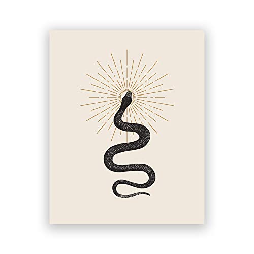 Poster serpent toile pour habiller un grand mur vide salon