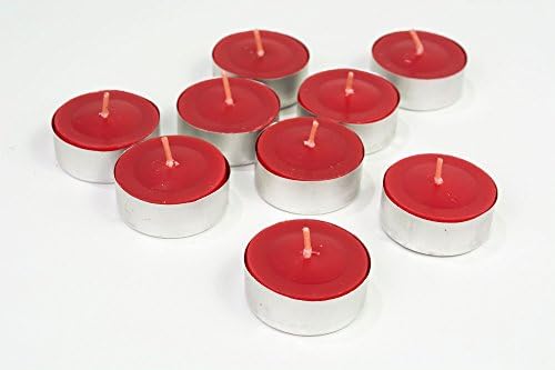 makonen Highly Scented Tea Lights Candles Set 54pcs 4 Flavors Assortment tealights (6x9-packs) 4 scents Vanilla Strawberry Eucalyptus Cinnamon (Combo A)