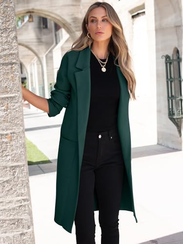 Image of ANRABESS Womens Cardigan Sweater 2026 Fall Outfits Knitted Lapel Long Coats Coatigans