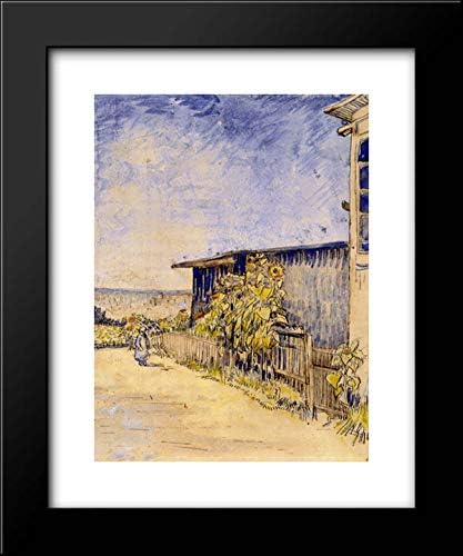 Shed With Sunflowers 15x18 Framed Art Print by Vincent van Gogh