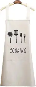 Avental de Cozinha Impermeável com Bolsos Frontais - Avental para Cozinhar Unissex - Ajustável Confortável - Ideal para Limpeza, Churrasco, Lavanderia e Uso Doméstico - UpShop