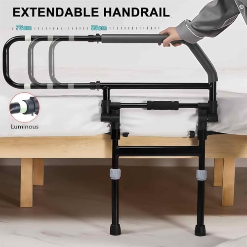 Asidero de cama para ancianos con patas y mango extensible plegable 5