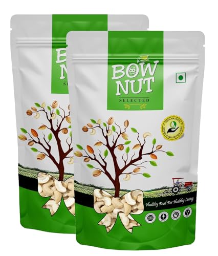 Image of Bownut Kaju Tukda (Cashew Broken) 400 Grams (200gm X 2) | High Protein Cashew Kernels for Energy, Fiber and Immunity | Delicious Crunchy Nutritious Small Size Cashew Nuts | Tasty Chota Tukda Kaju for Kheer, Halwa and Biryani