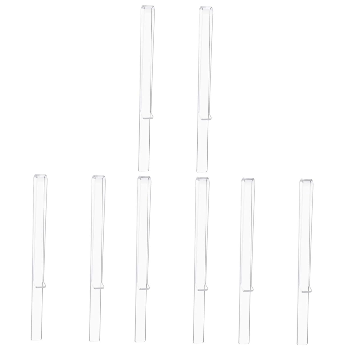 VICASKY 4pairs Acrylic Music Clips Sheet Music Clip Page Holder for Folders Allow Annotations Book