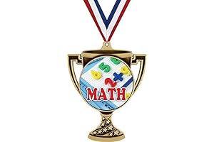 Prize-Worthy Math Trophy Medal