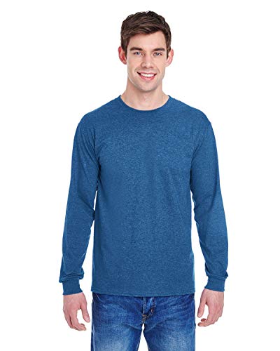 Image of Fruit of the Loom 5 oz.Heavy Cotton HD Long-Sleeve T-Shirt (4930) -Retro Heat -XL