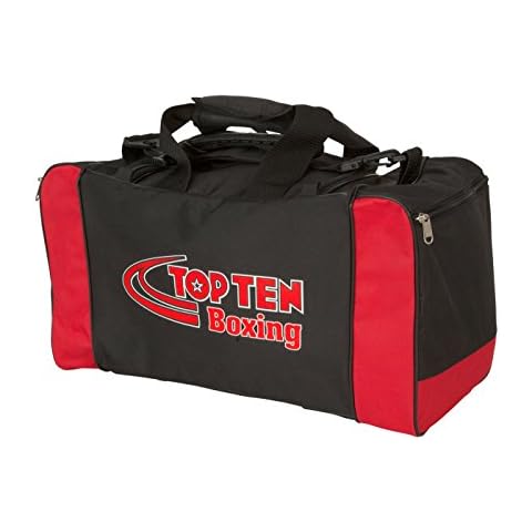 TOP Ten Sporttasche TOP Ten Boxing (55 x 26 x 26 cm) MEDIUM M Bag Boxing Boxen, Kampfsport, Budo, Tasche, Trainingstasche, Boxtasche Bag, schwarz,Kampfsporttasche rot Cover
