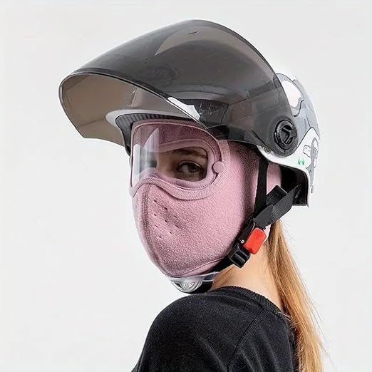 Image of MSA Winter Windproof Mask Coldproof Washable Thickened Electric Car Dustproof Goggles Breathable Protective Warm Mask For Men And Women (pack of 1) Multicolor