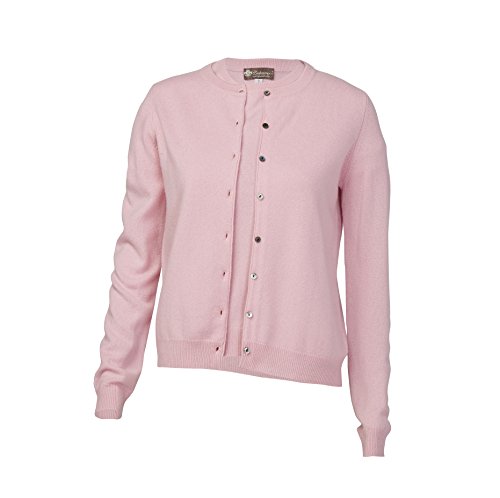 Cashmere Boutique 100% Pure Cashmere Cardigan Twin Sets for Women - Round Neck, Long Sleeve, Button Down, Soft & Warm Sweater2