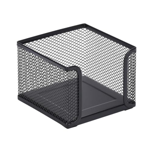 Mesh Memo Holder Stable Post Note Holder Sticky Note Organizer for Office Desk Business Meetings Conference Tables 4.13x4.13x3.15inch
