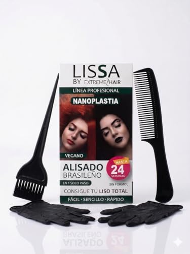 Pack Lissa + Material utilización. LISSA Alisado Brasileño Profesional. 1 solo paso. Nanoplastia. Vegano. Liso Total. Sin formol. By Extreme Hair