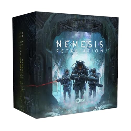 Awaken Realms | Nemesis Retaliation Core Box | Brettspiel Core Box Semi Kooperativer Sci Fi Horror Marines Alien Horde Und Anpassbare Ausrüstung | 1-5 Spieler | 120 Minuten