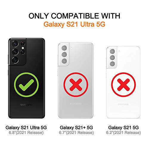 Mosnovo Designed For Galaxy S21 Ultra Case, [6.6 Ft Military Grade Drop Protection] Clear Shockproof Phone Cover For Samsung Galaxy S21 Ultra 5G - Melted Yellow Smiles Face #TOP1