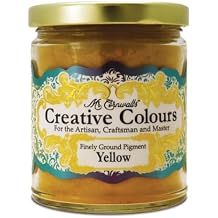 ODIES Mr. Cornwalls Creative Colour Pigment - Yellow - in 9 Ounce Glass Jar for Woodworking - Arts - Crafts & More