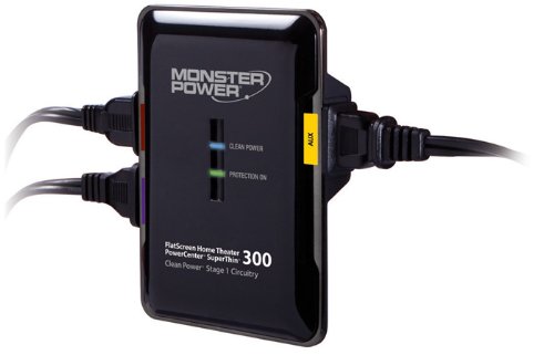 Monster FlatScreen PowerCenter™ SuperThin™ 300 with Clean Power™ Stage 1