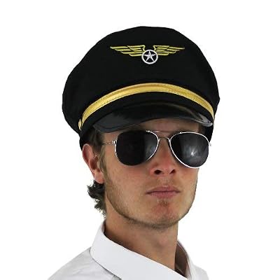 Adults Pilot Hat Fancy Dress Accessory 