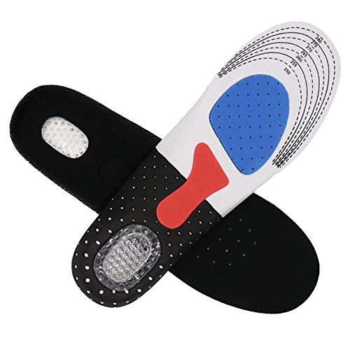ZXCVB Plantillas de Gel de Silicona para Correr Deportivas, Almohadilla ortopédica para Suela de Zapatos, para masajear el Soporte del Arco de absorción de Impactos,S(35_40)