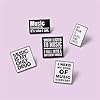 5pcs Music Letter Enamel Pin Set - Funny Music Words Brooches & Badges - Musician Theme Lapel Pins for Clothing & Accessories #4