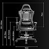 Mars Gaming MGC-Pro, Silla Gaming Profesional, Acabado Cuero PU, Reposabrazos 2D y Respaldo Reclinable 135°, Cojines Lumbar y Cervical Soft-Touch, Ruedas XL y Pistón Gas Clase 4, Negro #1