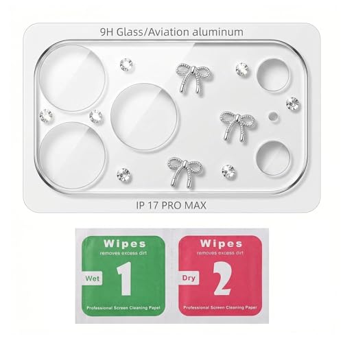 Anti-rayures objectif iPhone 17 Pro Max protection verre 3D mignon