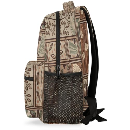 Mochila escolar de viaje para laptop de 15.6 pulgadas ligera estilo juvenil floral 3