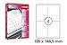Produktbild Universal-Etiketten 105x148mm, weiß, 100Bl. = 400 Etiketten