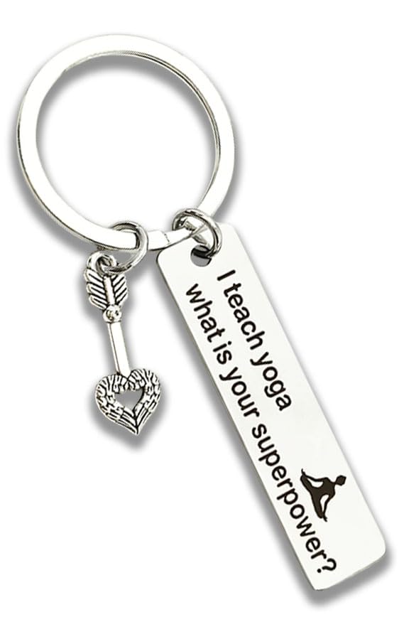 Inspirational Yoga Teacher Keychain