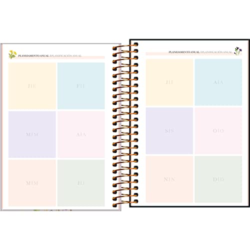 Agenda Espiral Diária 14 x 20 cm Le Vanille 2023 - Capa Lilas - Love Is All - Tilibra