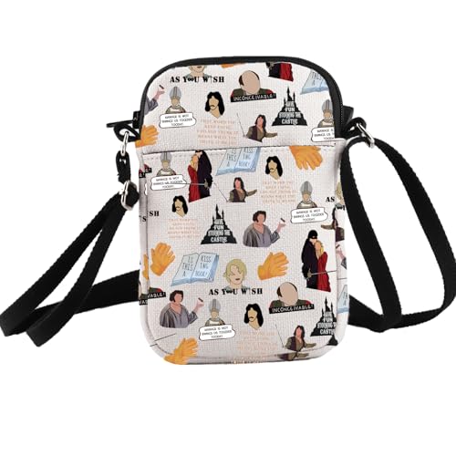 PXTIDY Crossbody Bag Bride Princess Movie Gifts 80s Movie 1987 Gifts Movie Merchandise Movie Quote Bag